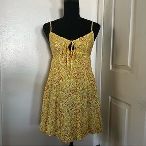 Wildfable Sundress XS, yellow floral.